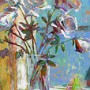 Winter Harbor Roses 24x24 © Gwen Sylvester